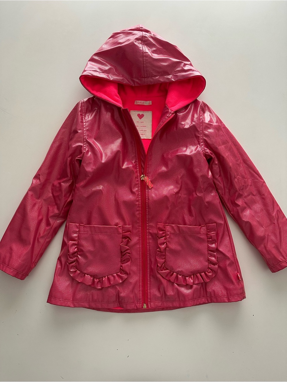 Billieblush fleece lined rain coat